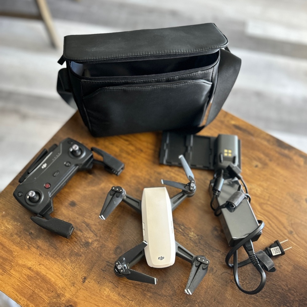 DJI Spark Drone-  Entire kit with battery charger and travel case